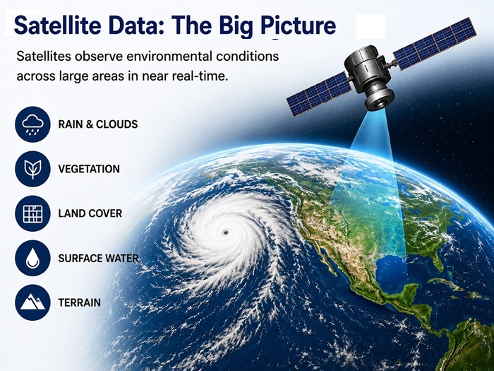 Satellite Earth observation supporting landslide and flood monitoring